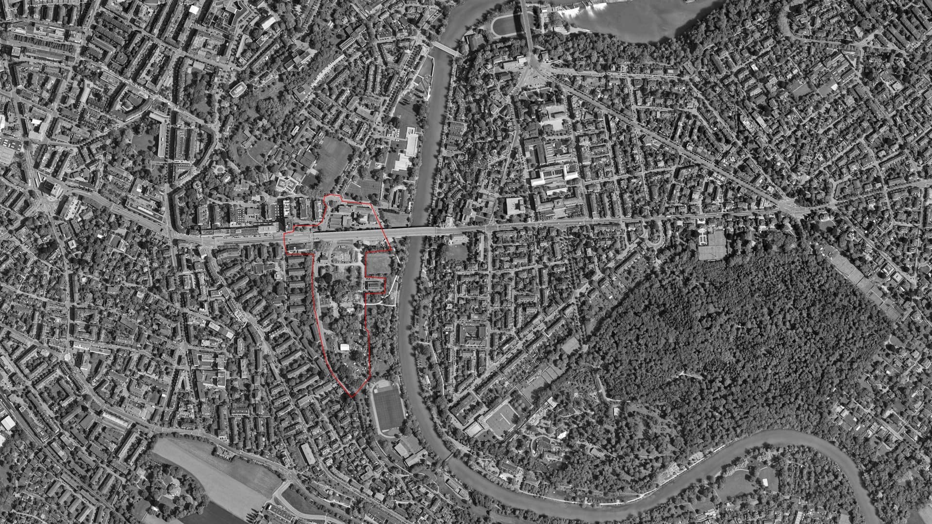 Eder Landschaftsarchitektur Zürich - Projekt Gaswerkareal Bern Luftbild Parameter